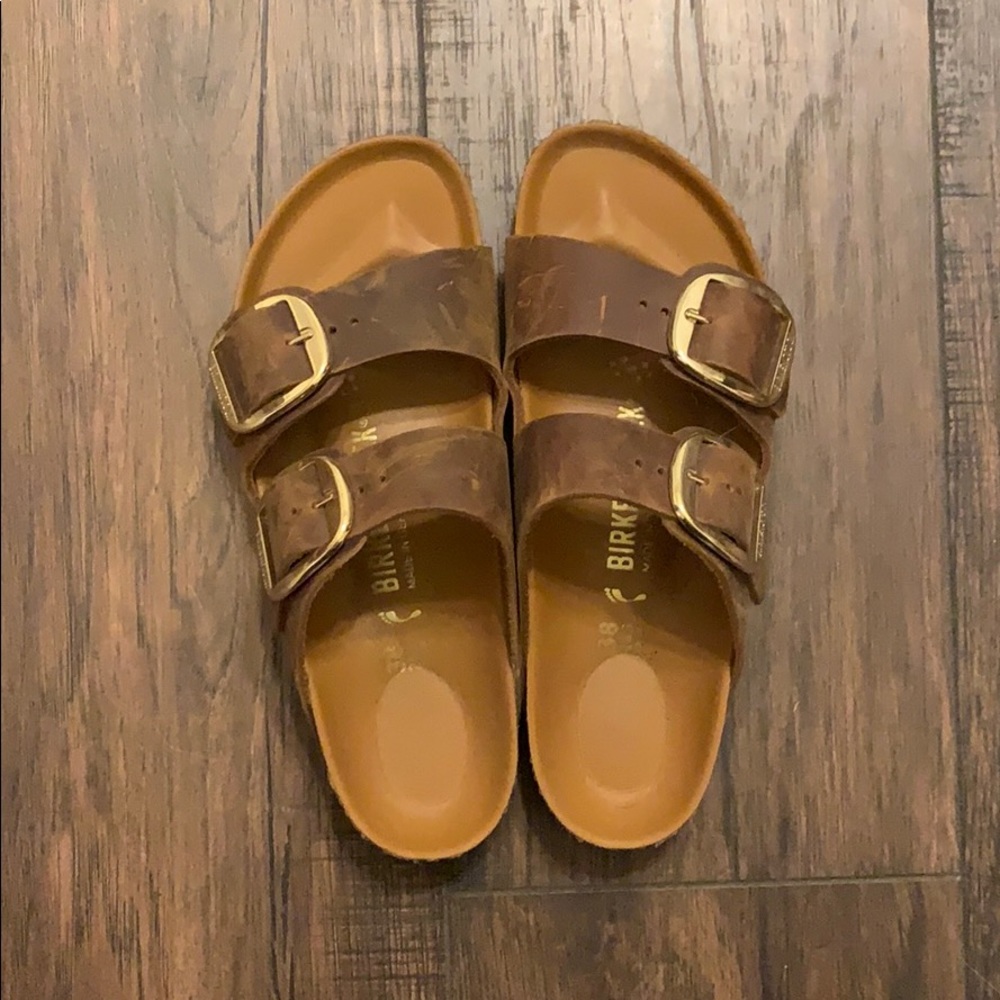 Birkenstocks. Big buckle